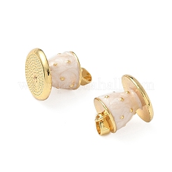 Breloques en laiton émaillé 3d&nbsp;KK-I371-36G-01