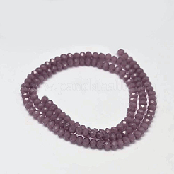 Facettierte Rondelle-Glasperlen&nbsp;X-GLAA-I033-3mm-10