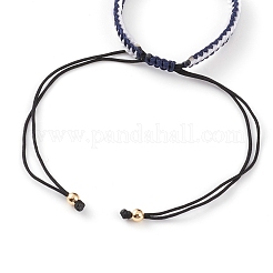 Fabricación de pulsera trenzada de hilo de nailon ajustable&nbsp;AJEW-JB00857-04