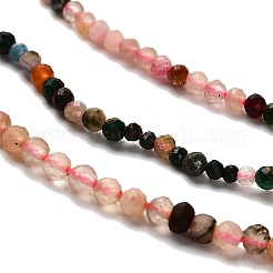 Naturelles et synthétiques mélangées perles de pierres précieuses brins&nbsp;G-RM2025-A16-2mm-C