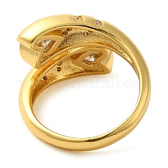 Bagues de manchette ouvertes en laiton pour femmes&nbsp;RJEW-Z070-04G-01