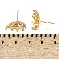 Messing Ohrstecker Zubehör&nbsp;KK-F891-12G