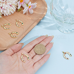 5 Stk. Messing Micro Pave Zirkonia Anhänger&nbsp;KK-ME0003-81
