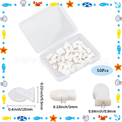 50 Stück natürliche Süßwasser-Muschelperlen&nbsp;SHEL-SC0002-03