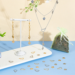 120 Stück 4 Stil 304 Edelstahl-Charms&nbsp;STAS-UN0052-25