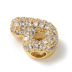 Perles de zircone cubique micro pave en Laiton&nbsp;KK-P290-61G-P
