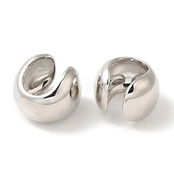 Orecchini a polsino in ottone con placcatura a cremagliera&nbsp;EJEW-B062-13P
