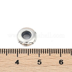 925 perline europee in argento sterling con zirconi cubici colorati&nbsp;STER-R005-01AS-03