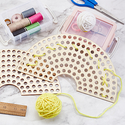 2 pièce de fond de panier en bois sectoriel&nbsp;DIY-GA0003-04
