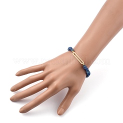 Chip natürliche Zyanite Stretch Perlen Armbänder&nbsp;BJEW-JB05431-02