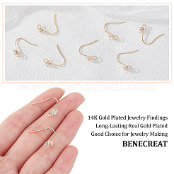 50 pezzi di ottone ganci orecchino&nbsp;KK-BC0003-07