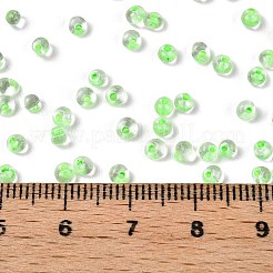 8/0 perles de rocaille en verre transparentes de couleurs intérieures&nbsp;SEED-T007-06D
