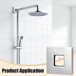 4 pezzo di flangia decorativa per braccio doccia in acciaio inox 201&nbsp;FIND-BC0019-74A