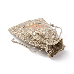 Sacchetti portaoggetti in tela di iuta&nbsp;ABAG-TAC0001-11D