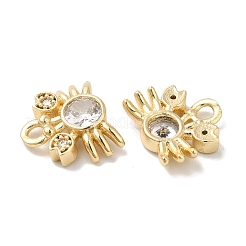 Pendentifs en laiton zircon cubique transparent&nbsp;KK-U013-03G