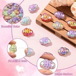 Perlas de acrílico transparentes con revestimiento uv&nbsp;OACR-CJZ0001-04