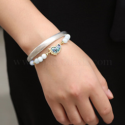 Opalite Stretch-Armbänder&nbsp;BJEW-F352-18G