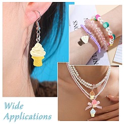 40pcs 8 couleurs pendentifs en résine opaque&nbsp;RESI-CJ0005-24