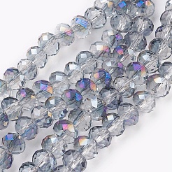 Chapelets de perles en verre électroplaqué&nbsp;GLAA-K027-HR-B