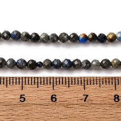 Natürlicher Lapislazuli Perlenstränge&nbsp;LS-G-L629-B01-3mm-03
