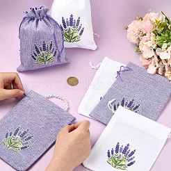 10 Stück 2-farbige Jutebeutel mit Kordelzug als Geschenk&nbsp;FB-FSF73B-01B