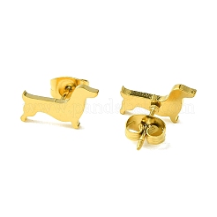 Niedliche Ohrstecker aus 304 Edelstahl mit Tiermotiv&nbsp;EJEW-B041-03B-G