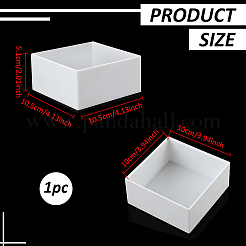 Quadratische transparente Schmuckverpackungsboxen aus Acryl mit Deckel&nbsp;CON-WH0085-169