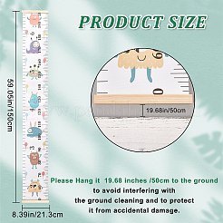 Règle de mesure de hauteur suspendue en toile de maison décorative de dessin animé créatif&nbsp;HJEW-WH0042-47B