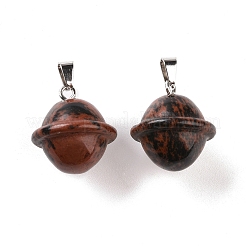 Natürliche Mahagoni Obsidian Anhänger&nbsp;G-B041-01P-08
