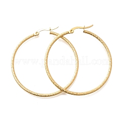 Pendientes de aro de acero inoxidable 201&nbsp;EJEW-Q026-07G