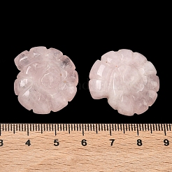 Dekorationsartikel aus natürlicher Rosenquarz-Muschel&nbsp;DJEW-D303-01F