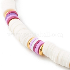 Collares de cuentas de heishi de arcilla polimérica&nbsp;NJEW-JN03504-02