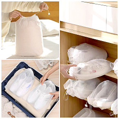 Sacchetti monouso in tessuto non tessuto con coulisse per riporre le scarpe&nbsp;ABAG-TADJ0002-002