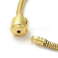 Braccialetti a catena di serpente tondi in ferro&nbsp;BJEW-C057-01G
