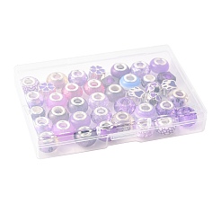 40 pz 20 stili fai da te kit di perline rondelle europee&nbsp;DIY-FS0009-85