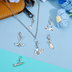 36 pendentif décoratif en alliage de golf&nbsp;HJEW-GO00262