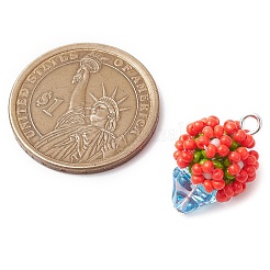 Perlen-Blumen-Topf-Anhänger&nbsp;PALLOY-MZ00446-01