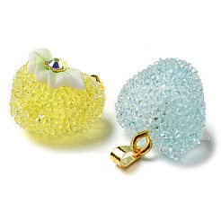Druzy Harz Anhänger&nbsp;RESI-G086-01G