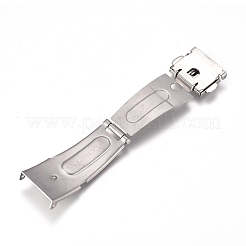 Anlaufgeschützte Uhrenarmbandverschlüsse aus Edelstahl 201&nbsp;STAS-D173-01B