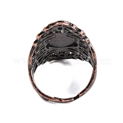 Natürliche Tigerauge Retro Fingerringe&nbsp;RJEW-B067-02R-25