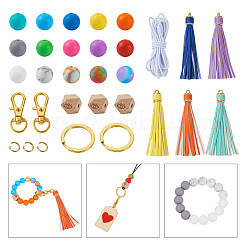 Kit de fabrication de bracelet porte-clés bricolage&nbsp;DIY-TA0004-20