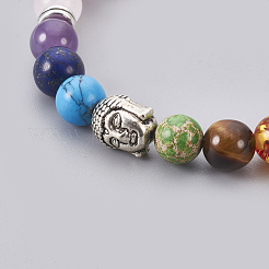Bracelets extensibles en pierre naturelle et synthétique&nbsp;BJEW-JB03905
