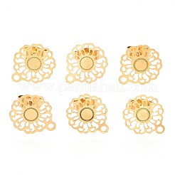 Boucles d'oreilles à tige en acier inoxydable 304&nbsp;STAS-S079-35A