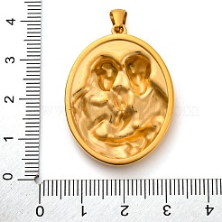 Religione tono dorato ciondoli in acciaio inossidabile 304&nbsp;LS-STAS-K289-01G-04