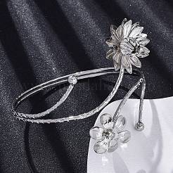 Braccialetti in lega di loto per ragazze e donne&nbsp;AJEW-A063-01D-P