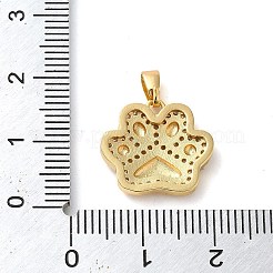 Messing micro pave klare zirkonia anhänger&nbsp;KK-G483-01G