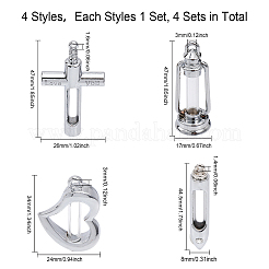 4 Satz Glasanhänger in 4 Stilen&nbsp;GLAA-CA0001-50