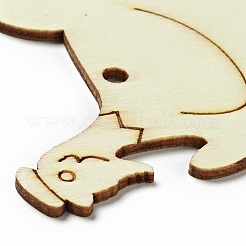 Ostern unfertige große Anhänger aus Naturholz&nbsp;WOOD-G010-01E