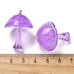 Pendentifs lumineux en forme de champignon en résine époxy&nbsp;X-RESI-C054-01C