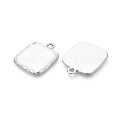 Cabochon-Fassungen für Anhänger aus Edelstahl 304&nbsp;STAS-N108-74P